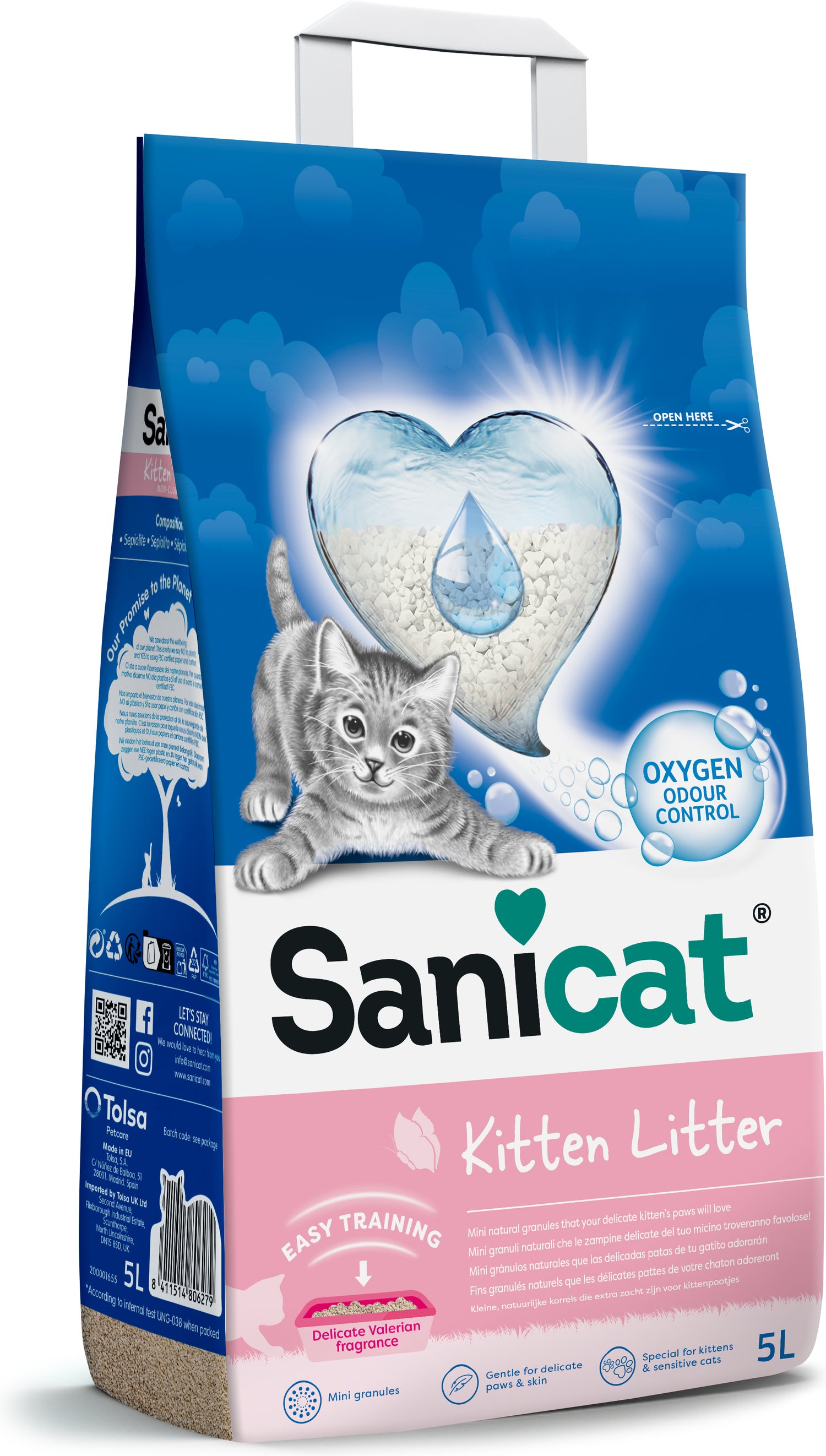 Sanicat kattenbakvulling Kitten Litter 5 L