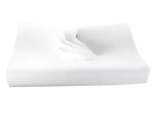 Oreiller ergonomique mémoire de forme 30 x 50 cm de YSMÉE - Blanc- SLEEPY