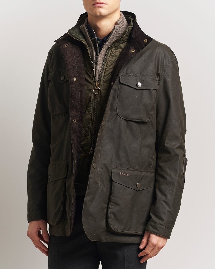 Barbour Lifestyle Ogston Waxed Jacket Olive