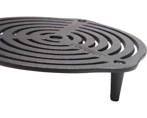 Stapelbaar grillrooster 5,3 x 22 cm gietijzer zwart