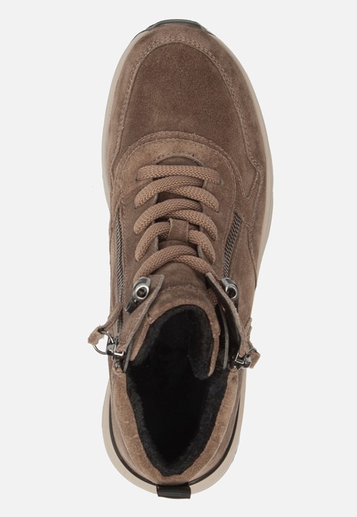 Gabor Rollingsoft Veterboots taupe Suede