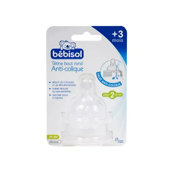 Bébisol Bico Anticólica com Ponta Redonda +3m Fluxo Médio Pacote com 2 unidades