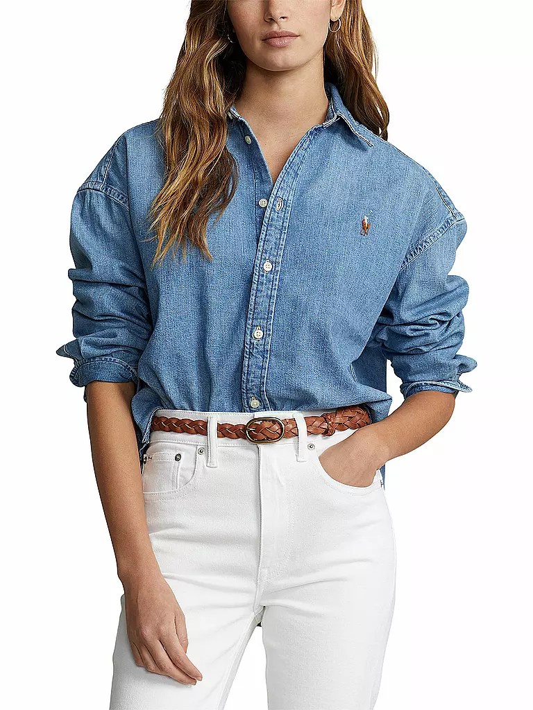 POLO RALPH LAUREN Jeansbluse  blau