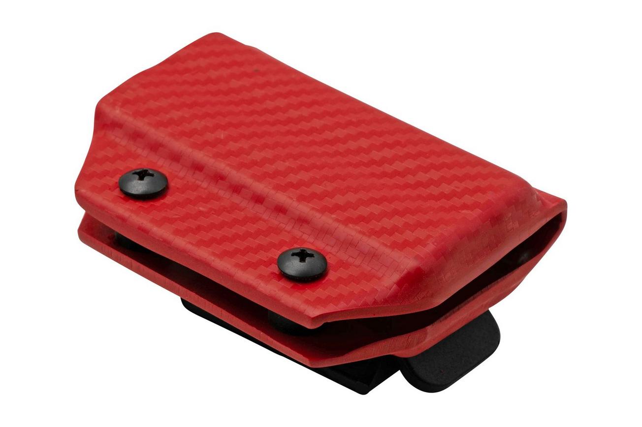 Clip And Carry Kydex Sheath SOG Powerlock, Carbon Fiber Red SPWRLK-CF-RED riemholster