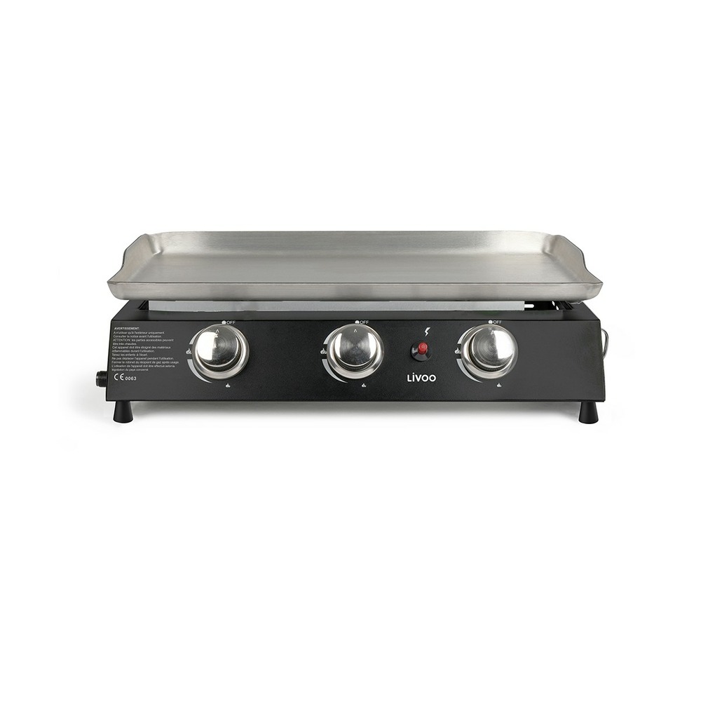 Plancha gaz 3 brûleurs