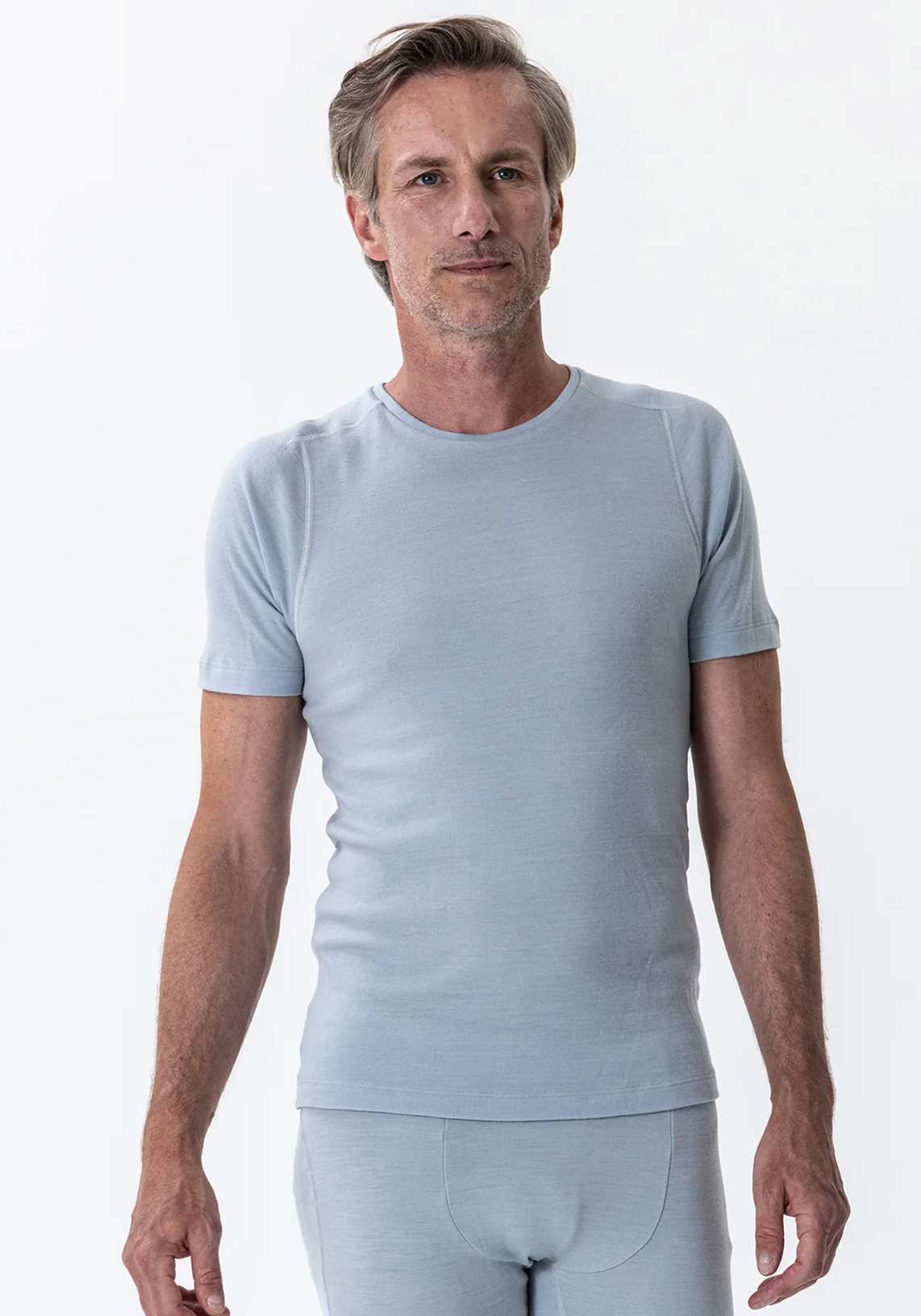 Rotauf Herren-T-Shirt Eco Merino 200 Sky
