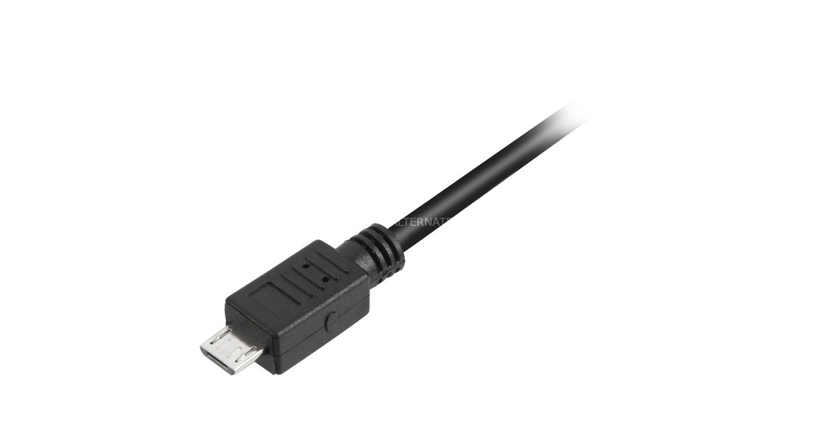 SharkoonUSB-A 2.0 > Micro USB-B kabel  (Zwart, 1,5 meter)