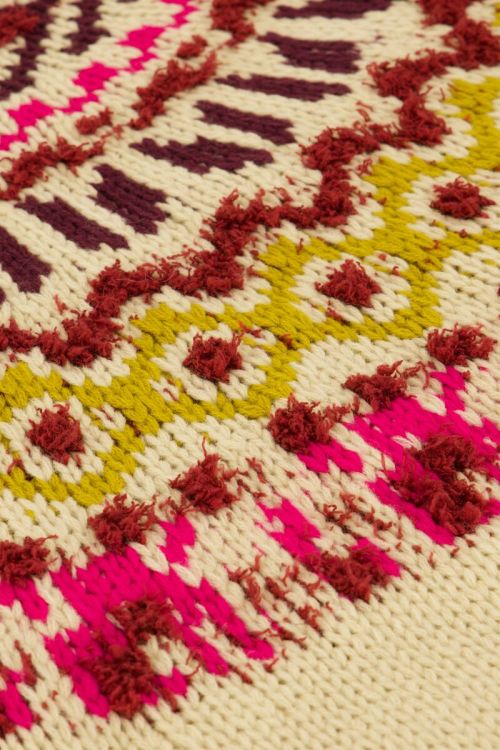 Multikleur trui jacquard