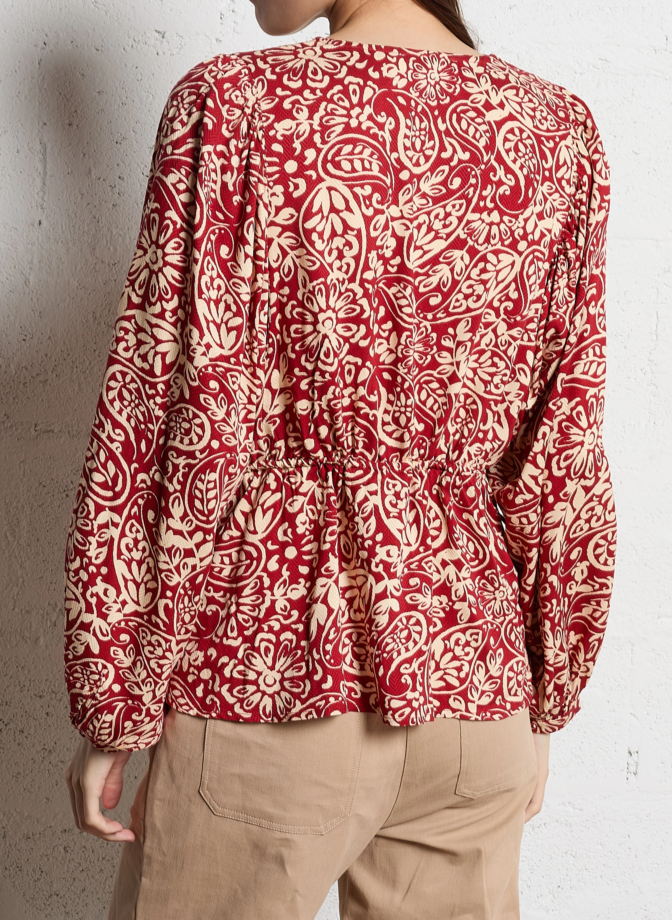 BERENICE - Blouse droite imprimée| Multicolore