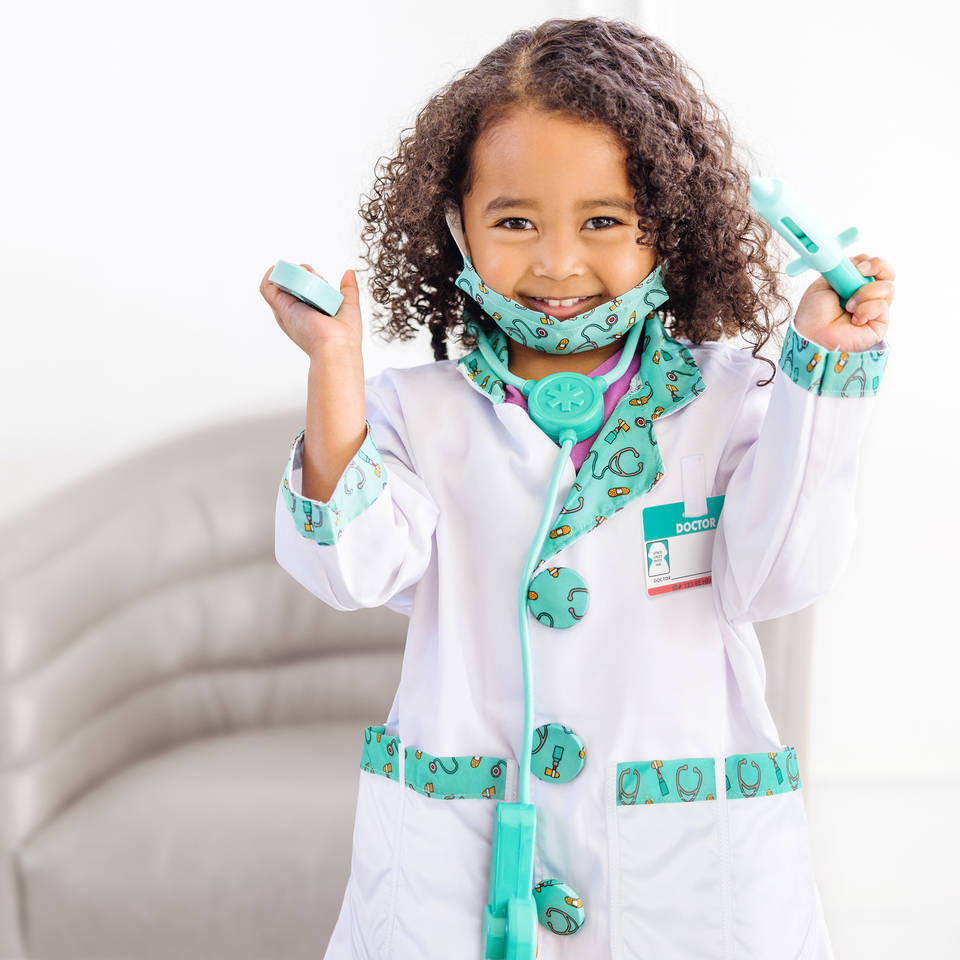 Melissa & Doug verkleedset dokter inclusief stethoscoop met geluid