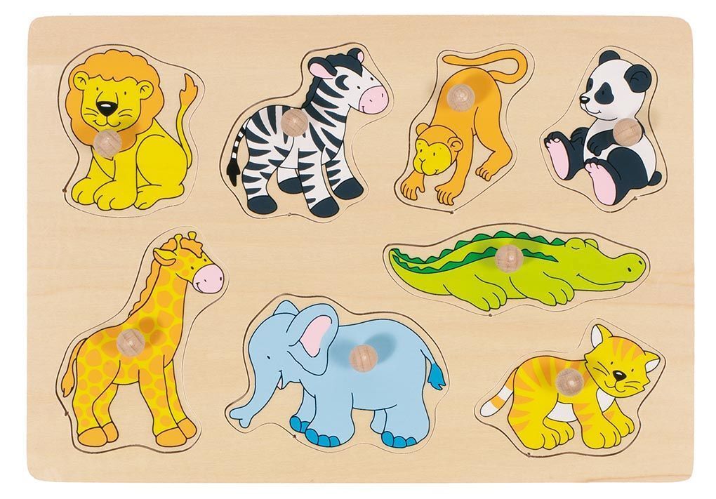 Steckpuzzle ZOOTIERE 8-teilig in bunt