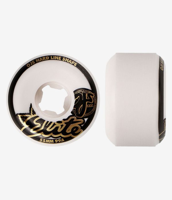 OJ Elite Hardline Wide Rollen (white) 55mm 99A 4er Pack