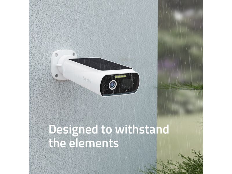 hombli Netzwerkkamera Smart Solar Cam 128 GB, Weiss Heimüberwachung