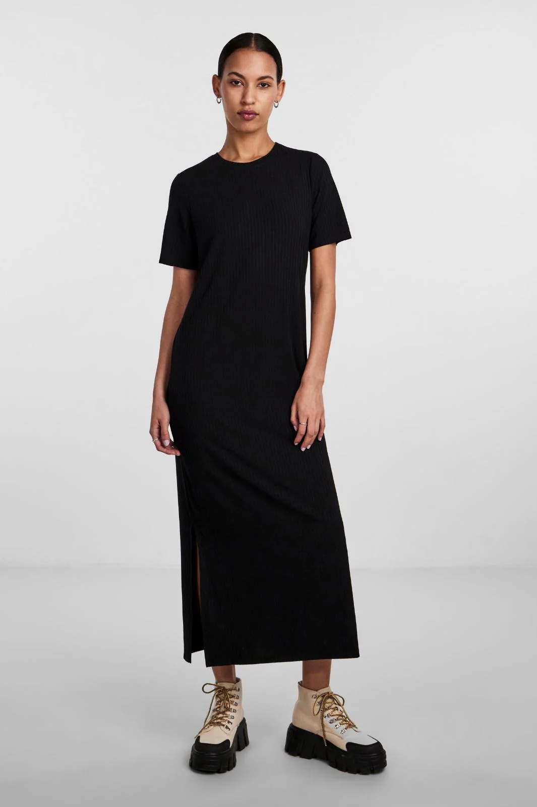 Pieces Pckylie Ss O-Neck Ankle Dress