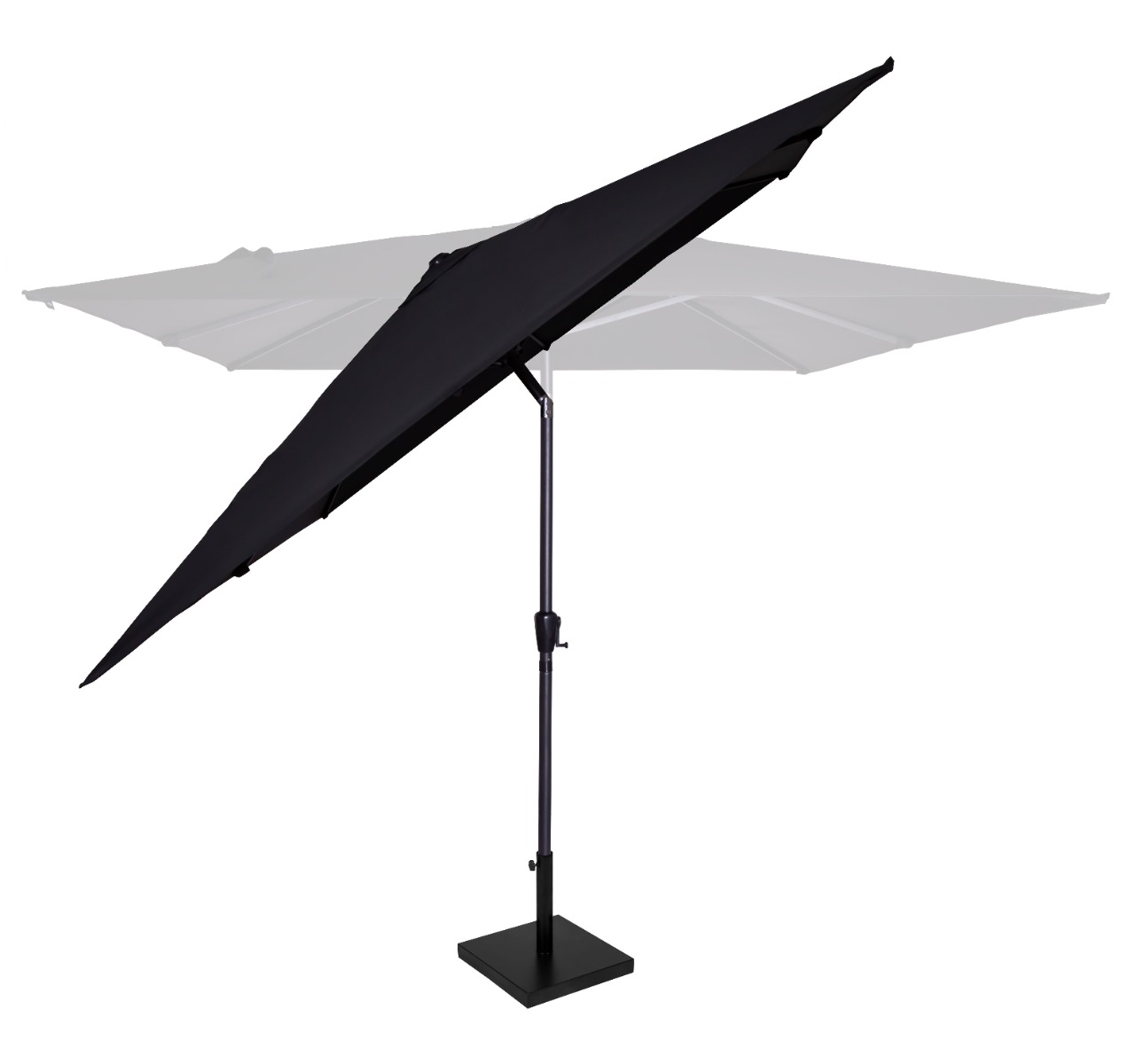 VONROC Rosolina 280 Premium Parasol met voet - Anthracite