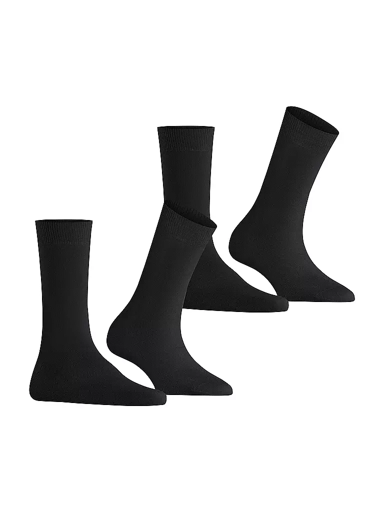 BURLINGTON Damen Socken EVERYDAY 2-er Pkg. 36-41 black schwarz