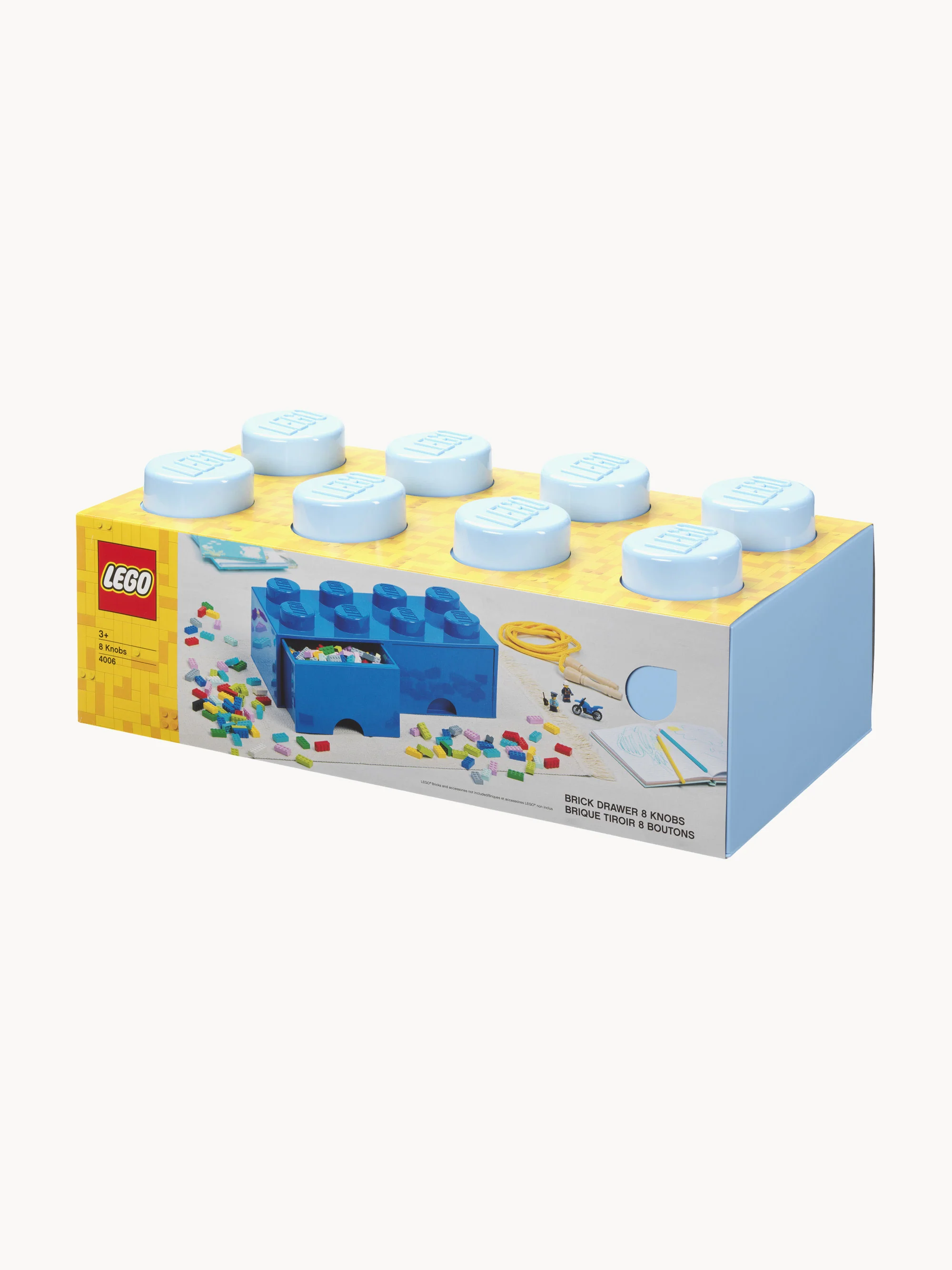 LEGO® opbergdoos Brick met 8 knoppen