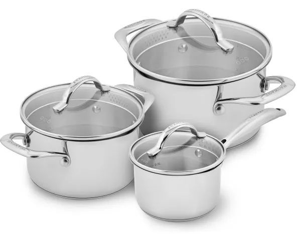 Scanpan 3 dele grydesæt(1,8 l / 3,4 l / 4,8 l) - STS