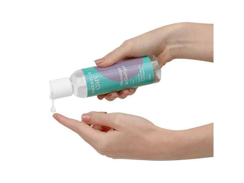 Amorelie Massage- & Gleitgel Care 2in1 150 ml Massage- und Gleitgel für luxuriöse Lusterlebnis für Körper und Seele