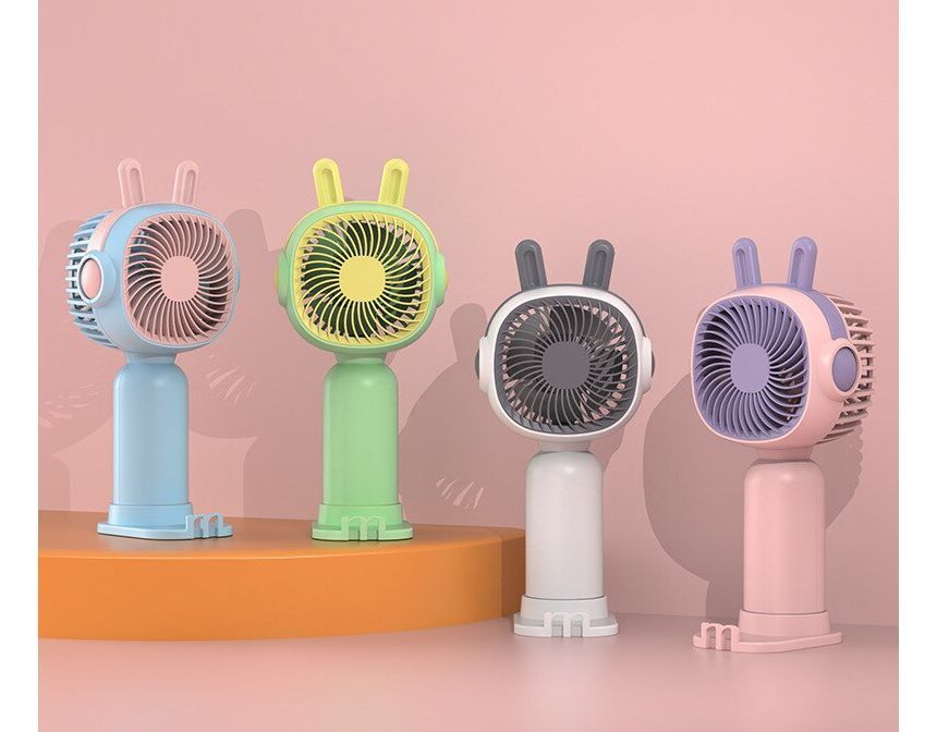 HOMTEC - USB oplaadbare draagbare ventilator met dierenoren (verschillende ontwerpen)