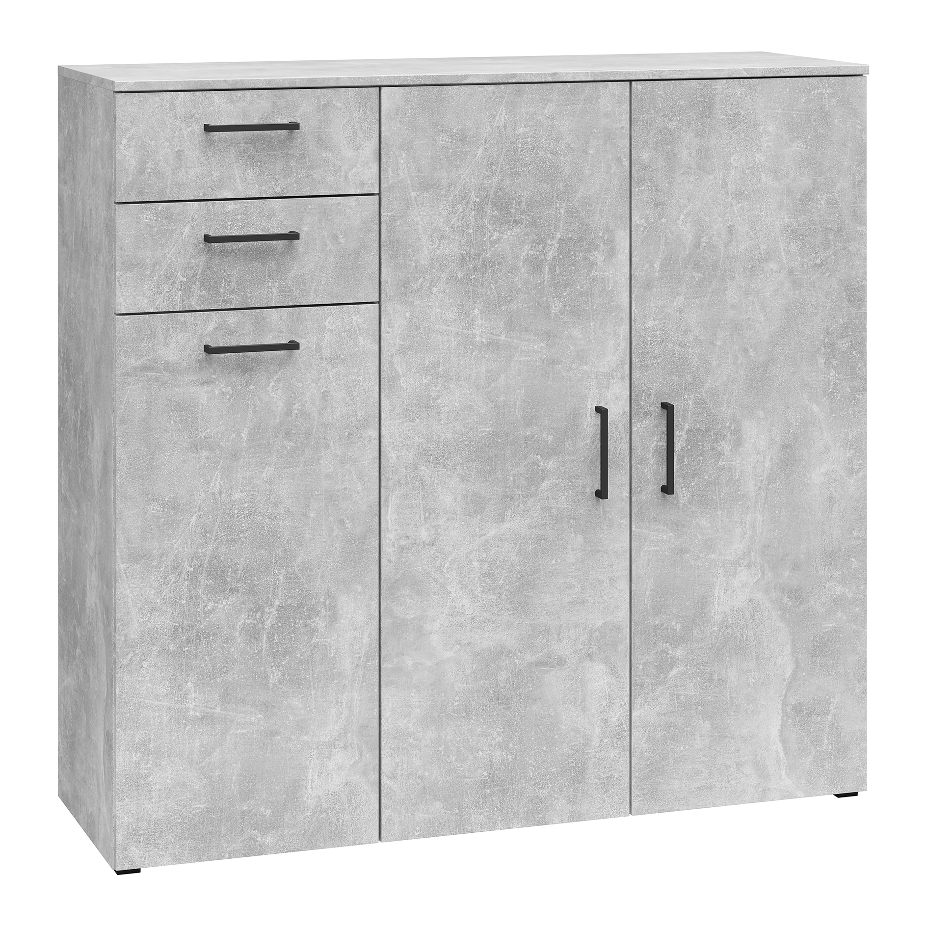 Sideboard - Betonoptik - 115 cm hoch