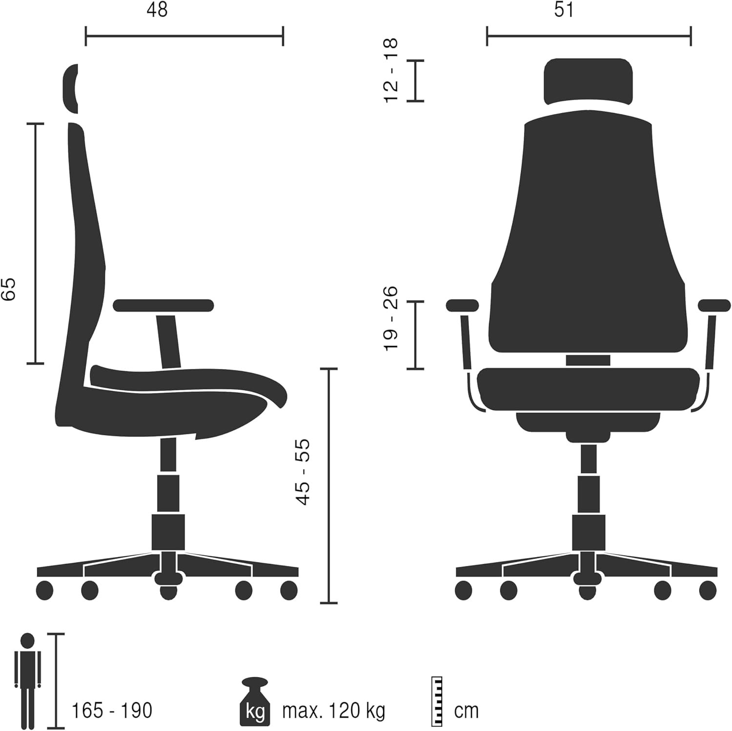 Bürostuhl Ergomy Colore – ergonomischer Schreibtischstuhl, atmungsaktiver Rückenlehne, Verstellbarer Lordosenstütze, 3D Armlehnen & Kopfstütze, Blau