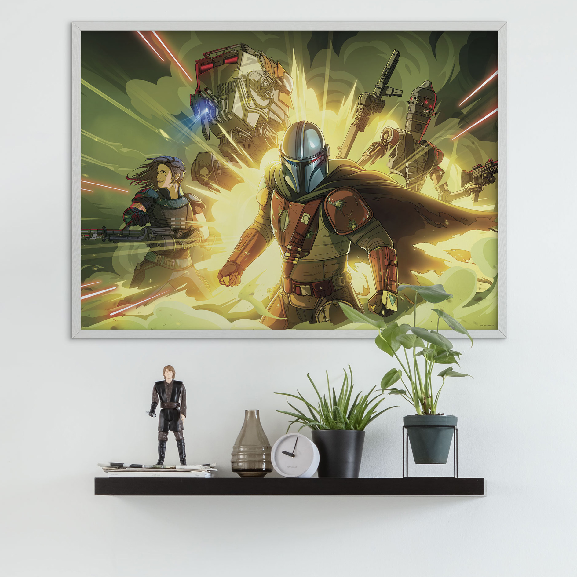 Wandbild MANDALORIAN FIRETEAM - 70x50 cm