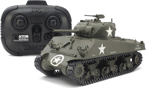 Tamiya - Rc U.S. Medium Tank M4A3 Sherman - 1/35 - 48217