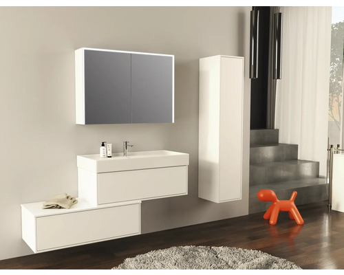 Jungborn NOVE hoge kast, BxHxD 35 x 160 x 35 cm, frontkleur wit mat, 55782