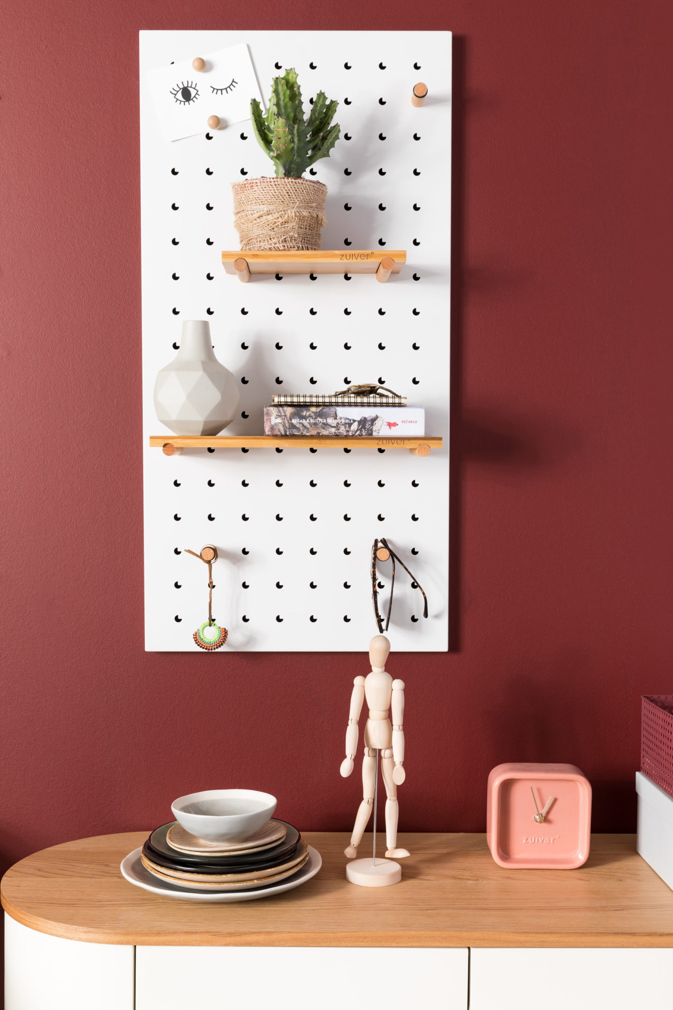 Zuiver Bundy pegboard groen