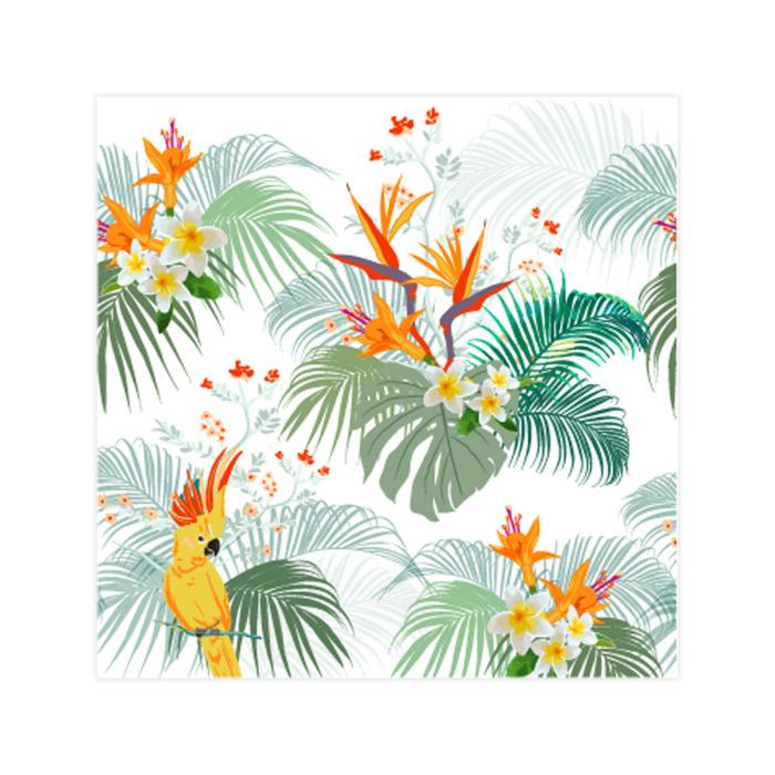SET 20 SERVIETTES COCKTAIL 3 PLIS 25X25CM PARADIS