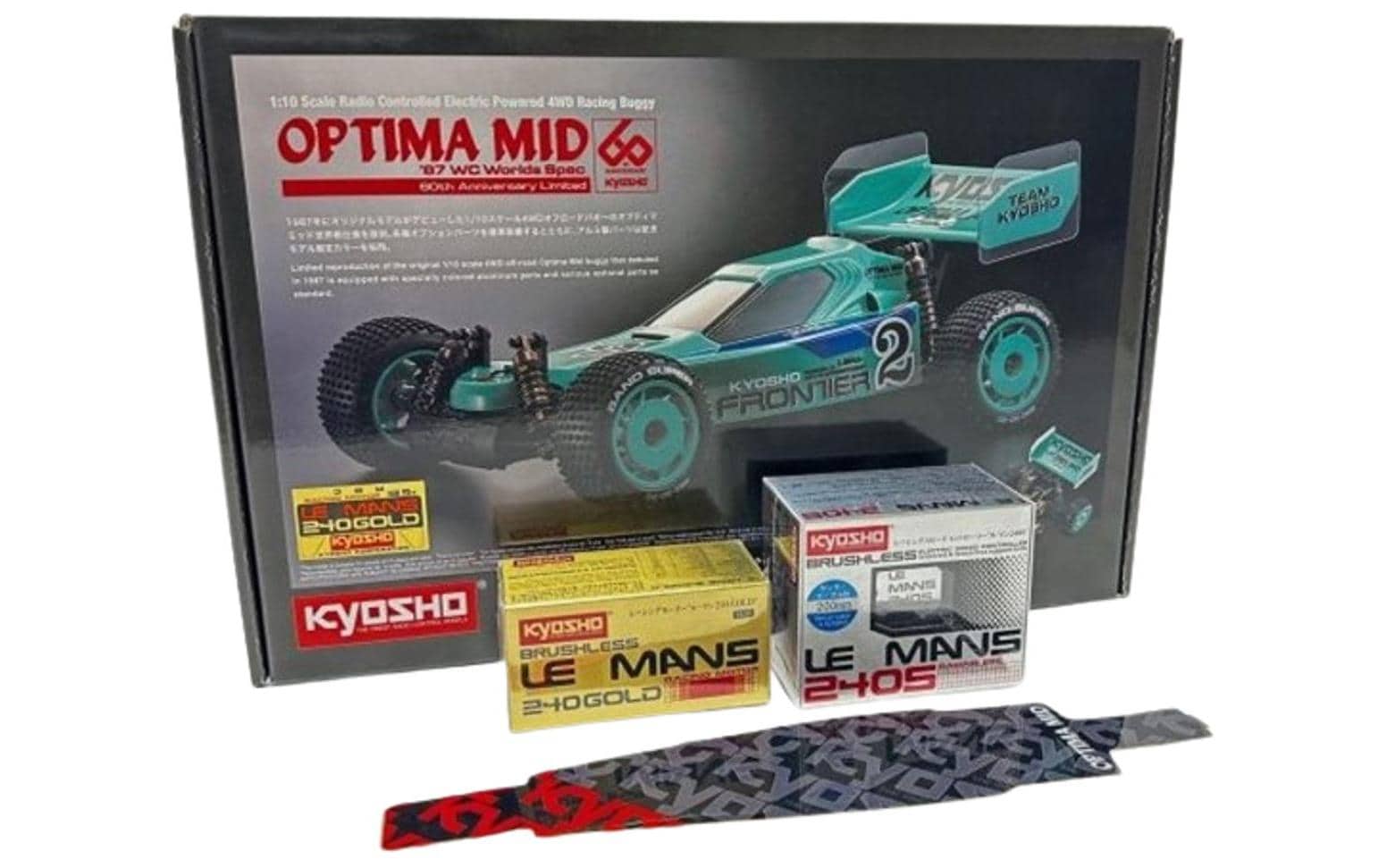 Buggy Optima Mid'87 Le Mans 240 Gold Bausatz, 1:10<br>Limitiertes Sondermodell des Optima Mid zu 60 Jahrigen Jubiläum von Kyosho