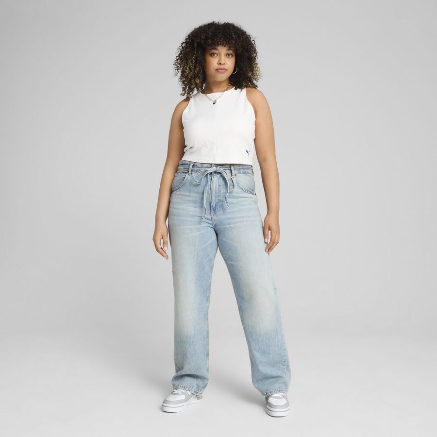 Puma WARDROBE ESS Geripptes Crop-Top