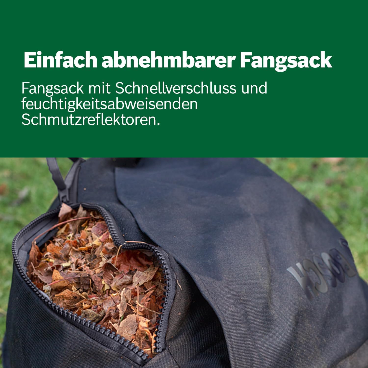 Bosch elektrischer Laubsauger/Laubbläser UniversalGardenTidy 3000 (3000 W, Fangsack 50 l, stufenlose Drehzahleinstellung, zum Blasen, Saugen und Häckseln von Laub, in Kartonverpackung)