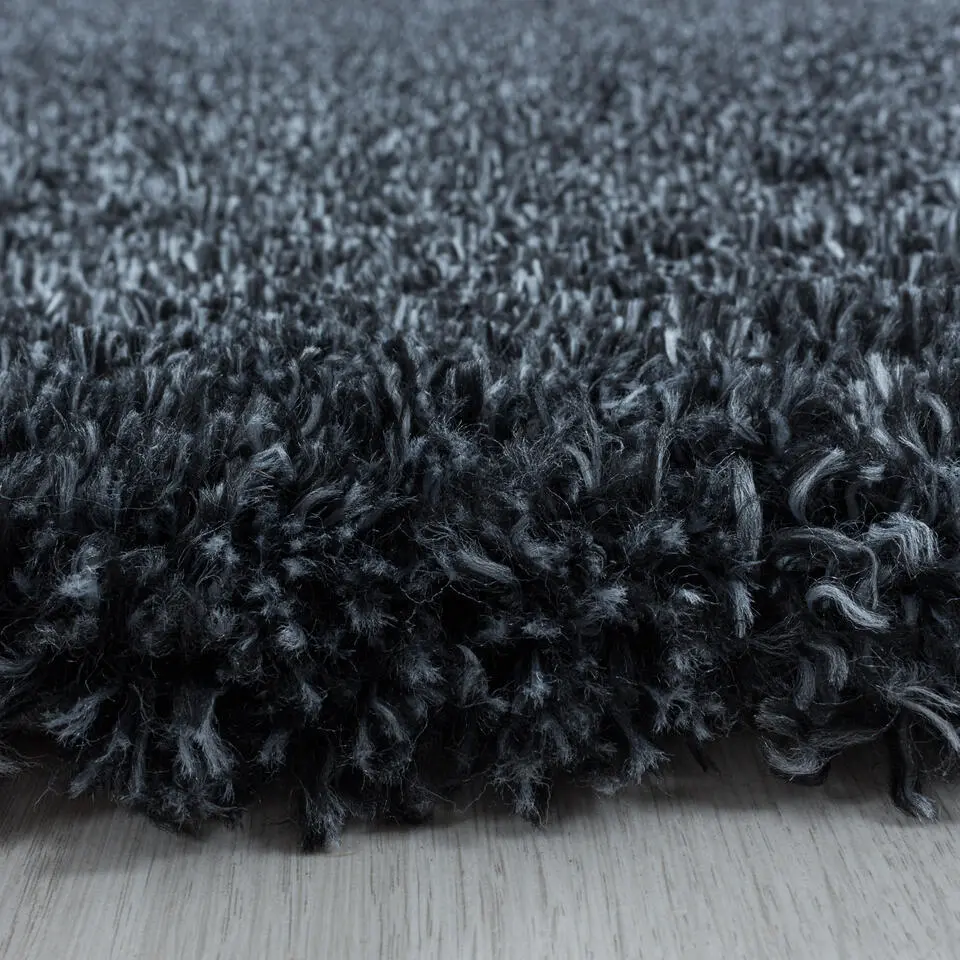 Pearl Soft Hoogpolig Vloerkleed Antraciet - 140x200 CM