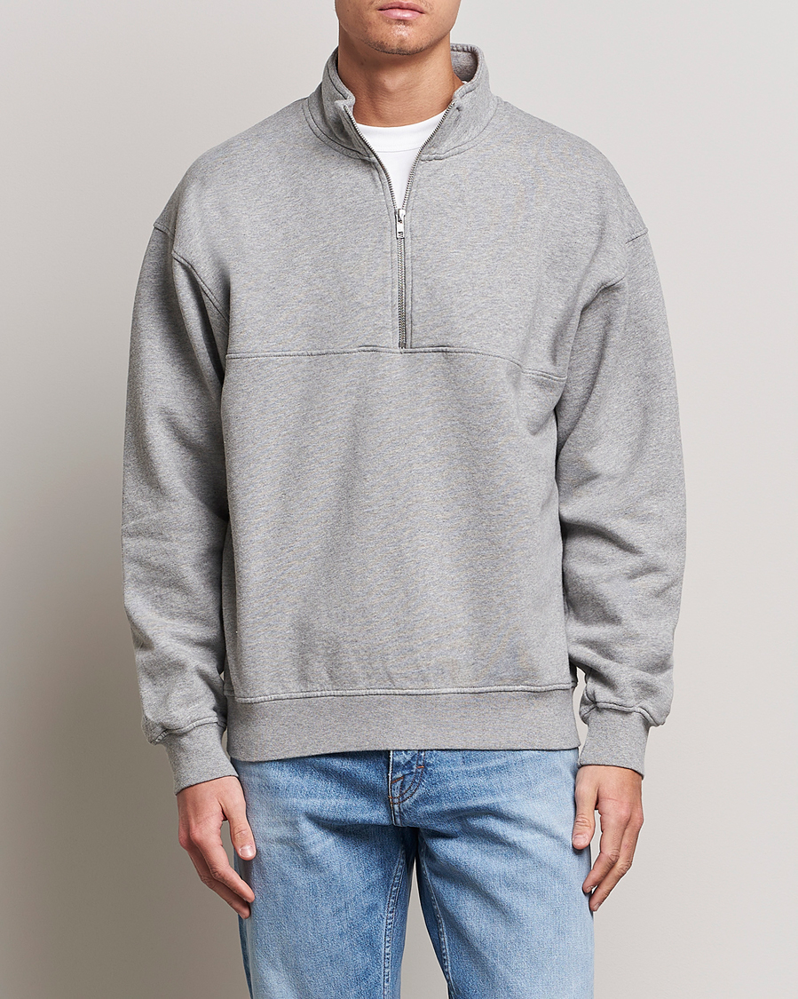 Colorful Standard Classic Organic Half-Zip Heather Grey