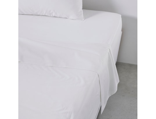 TODAY - Drap plat Essential 180x290cm craie coton 57F