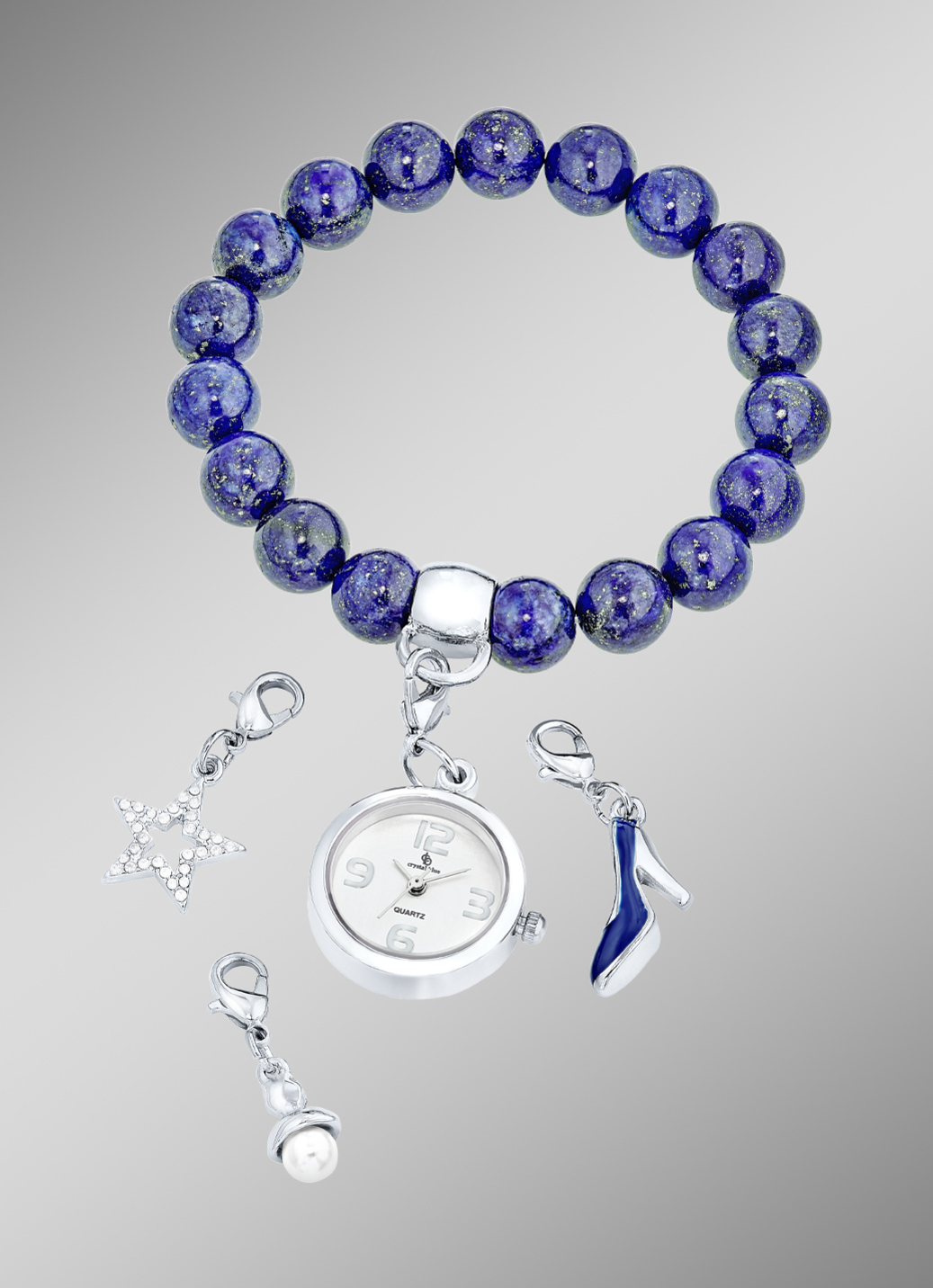 Edelstein-Armband mit Charms