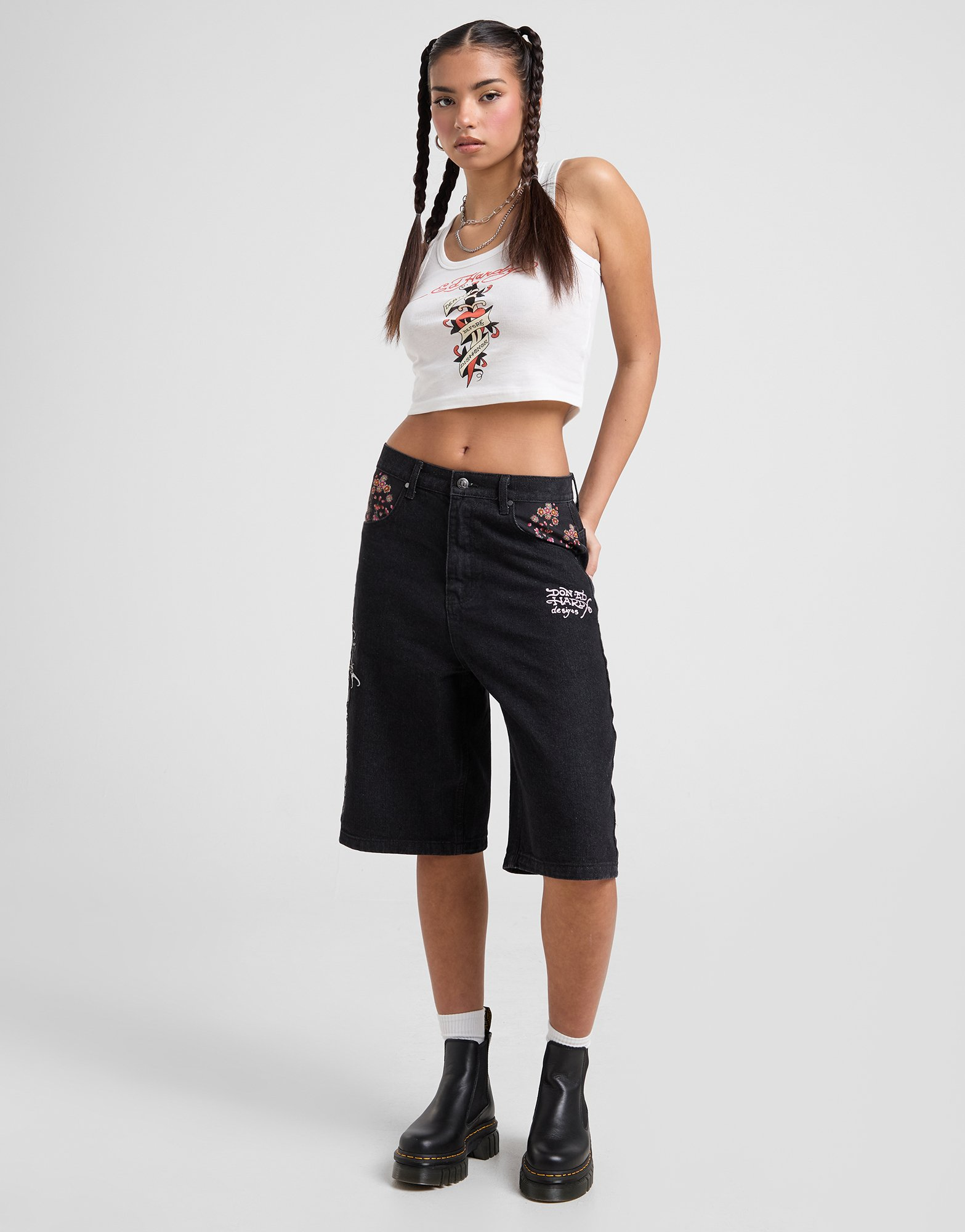 Ed Hardy Débardeur Dagger Rib Femme