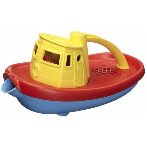 Green toys sleepboot geel gerecycled GTTUG01RY