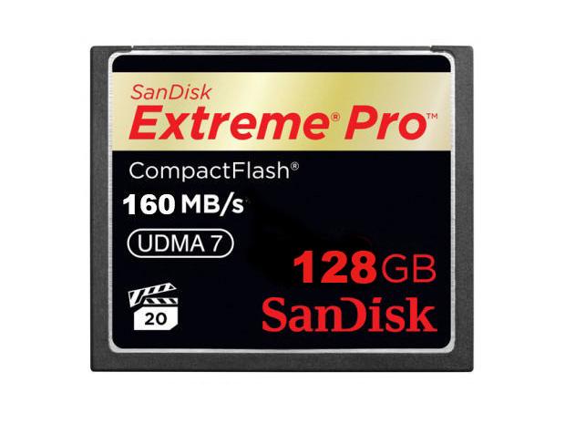 SanDisk CF-Karte Extreme Pro 128 GB CompactFlash-Karte, 128 GB