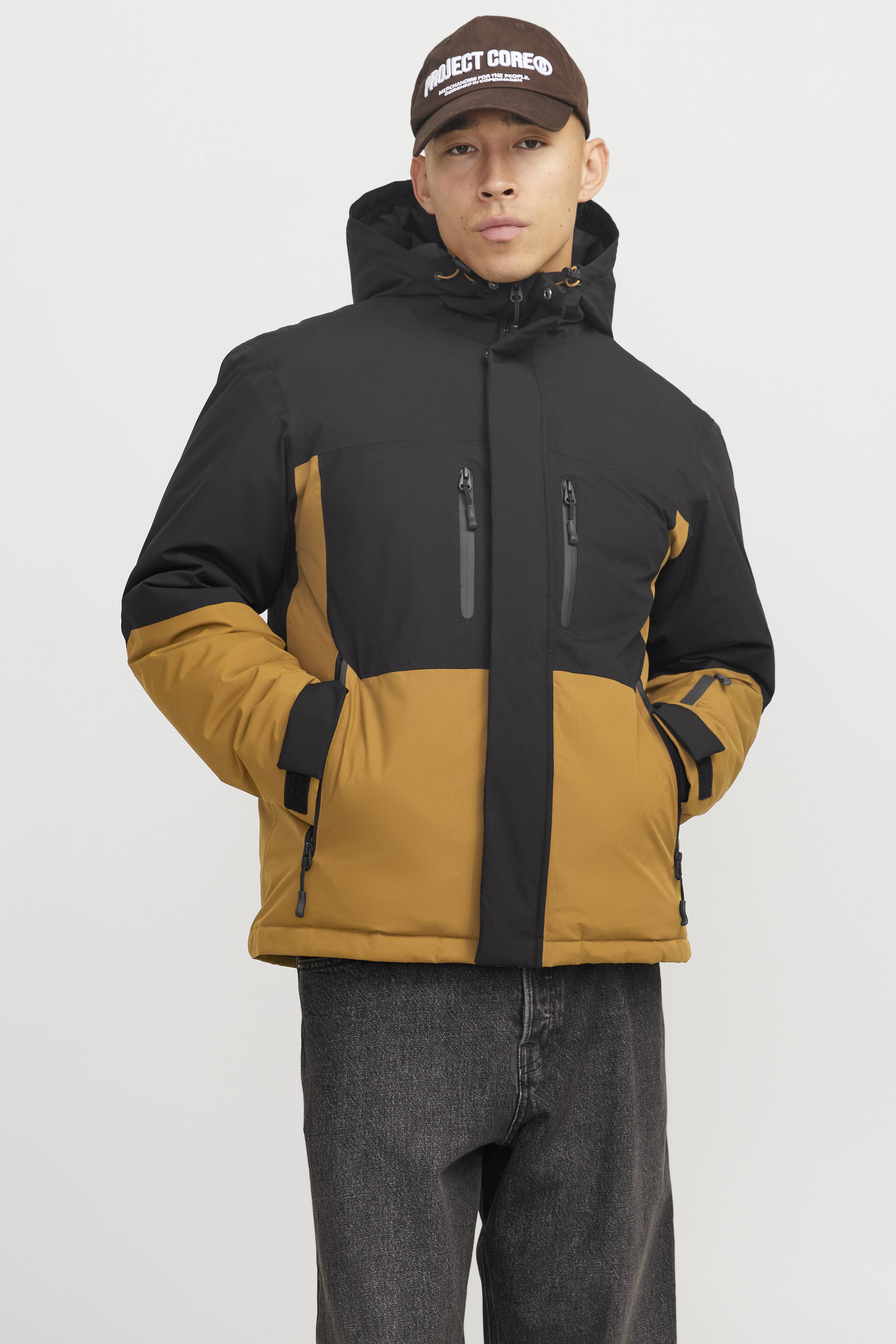 JACK & JONES ski-jack JCOALPINE bruin/zwart