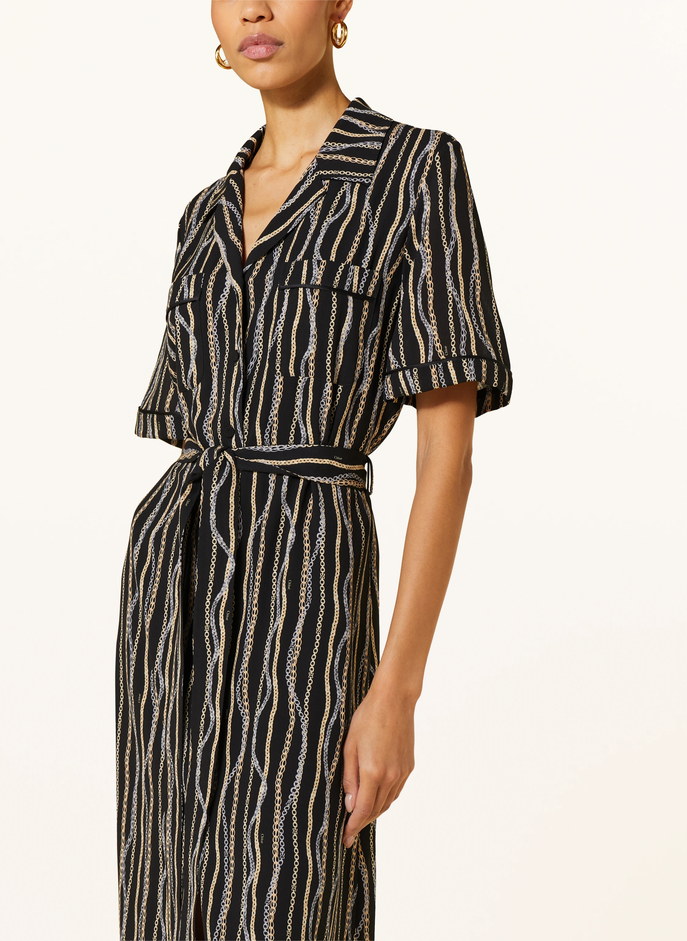 Chloé Hemdblusenkleid aus Seide