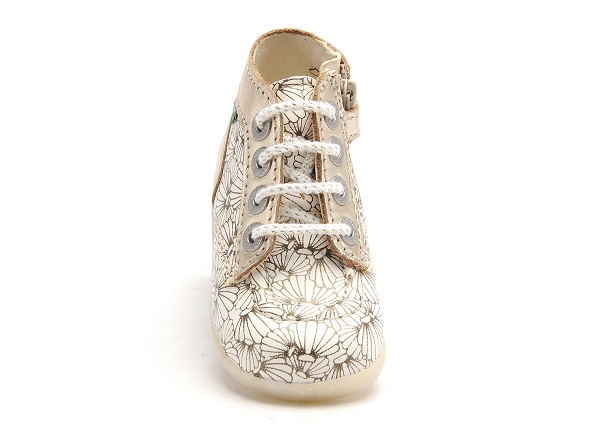 Kickers boots bottine bebe bonzip blanc