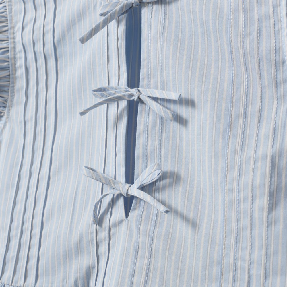 Køb Sofie Schnoor Light Blue Striped Juliettesy Top