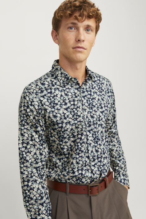 Jack & Jones taupe heren overhemd