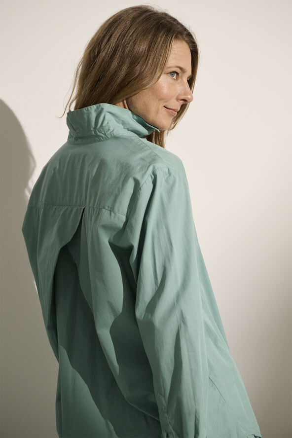Moshi Moshi Mind gaia shirt poplin Aqua green