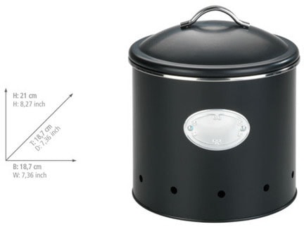 WENKO Vorratsdose »Modell Nero« 1 Stk. tlg. luftdurchlässige Dose im Retro-Design, ideal für Zwiebeln & Kartoffeln