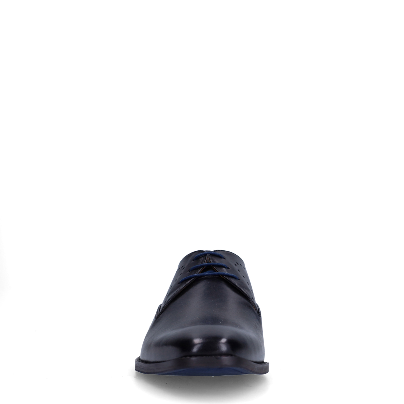 Zwarte leren veterschoenen