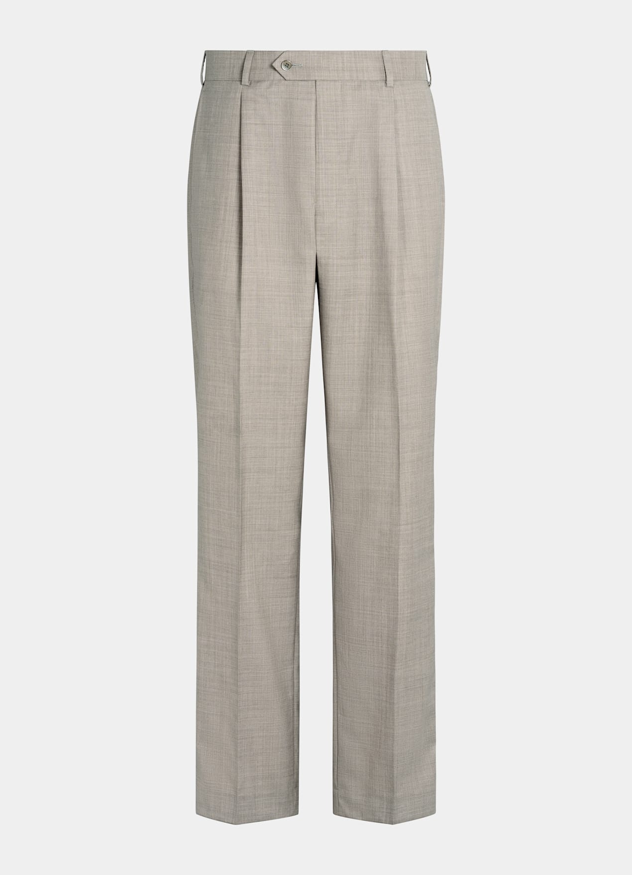 Pantalon Wide Leg Straight taupe clair